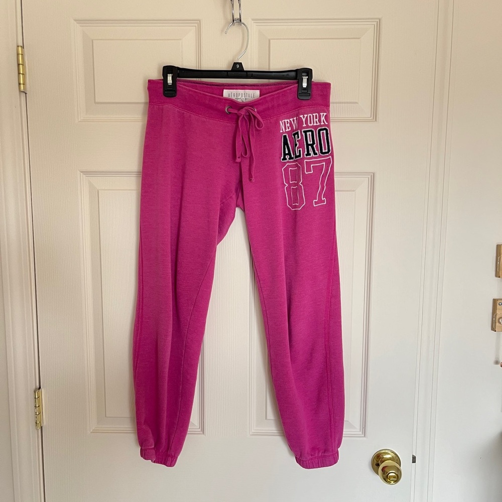 Aeropostale low rise pink sweatpants small y2k